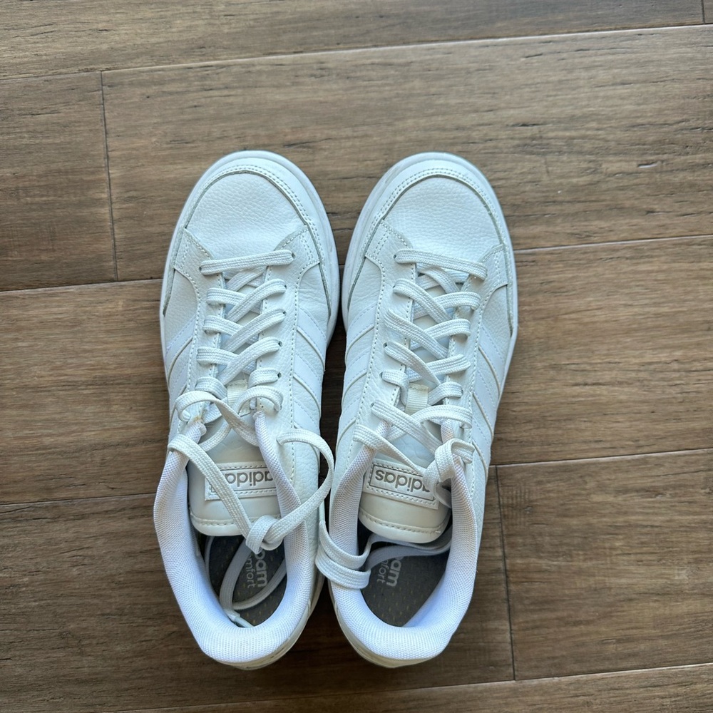 Women’s white Adidas shoes